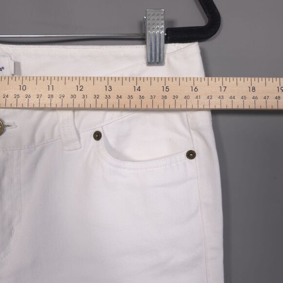 Vineyard Vines Women’s Jeans Size 8 White Stretch Cotton - Picture 3 of 11